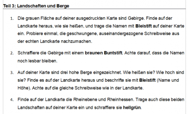 Karte württemberg stumme landschaften baden Geografie: Arbeitsmaterialien